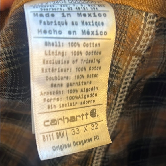 Tan Carhart Pants with Relaxed Fit and Sturdy Cotton - Picture 4 of 5